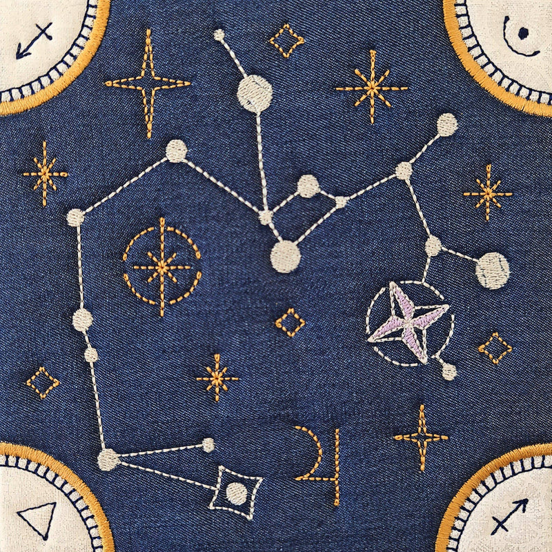 BOM Zodiac Quilt Block 9 - Sagittarius - Sweet Pea