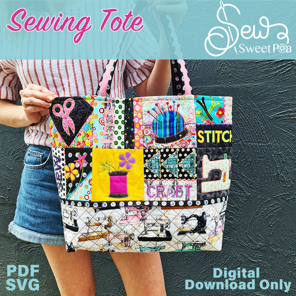 Sewing Tote Bag Pattern | Sweet Pea.