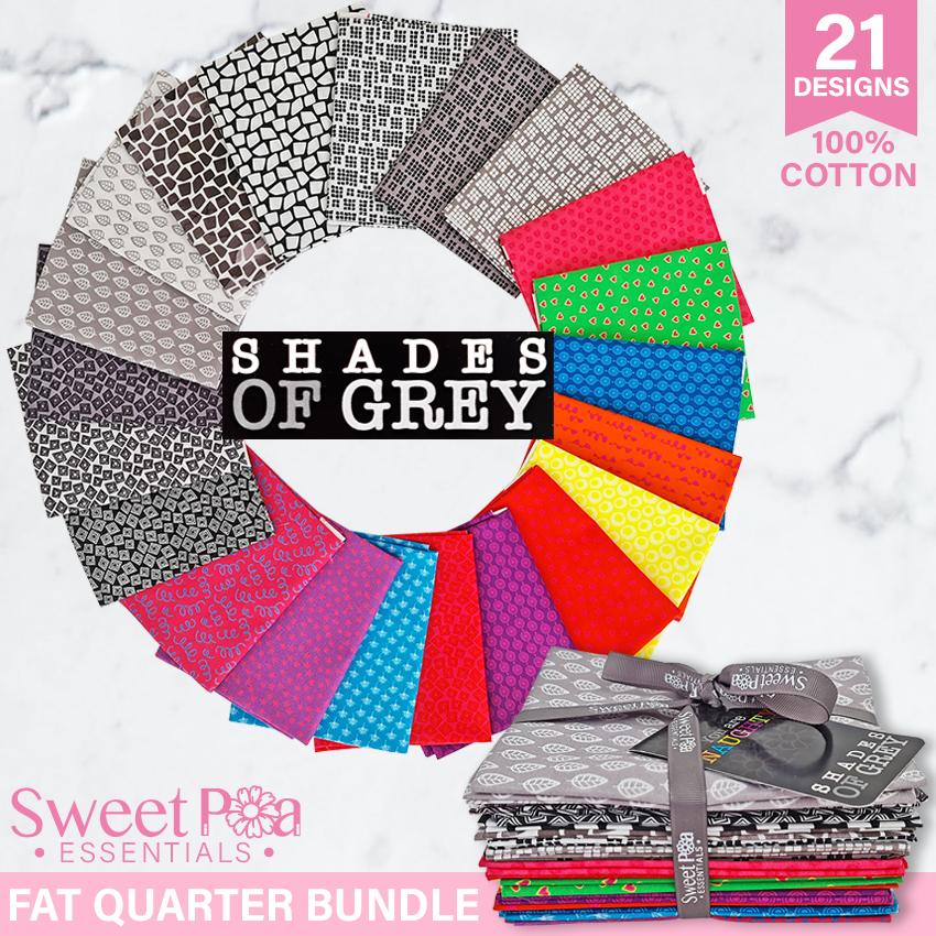 Fat Quarter Bundle - Shades of Grey - Sweet Pea Australia In the hoop machine embroidery designs. in the hoop project, in the hoop embroidery designs, craft in the hoop project, diy in the hoop project, diy craft in the hoop project, in the hoop embroidery patterns, design in the hoop patterns, embroidery designs for in the hoop embroidery projects, best in the hoop machine embroidery designs perfect for all hoops and embroidery machines