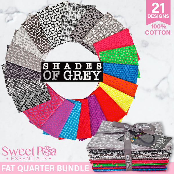 Fat Quarter Bundle - Shades of Grey | Sweet Pea.