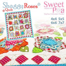 Shaggy Roses Quilt 4x4 5x5 6x6 7x7 - Sweet Pea