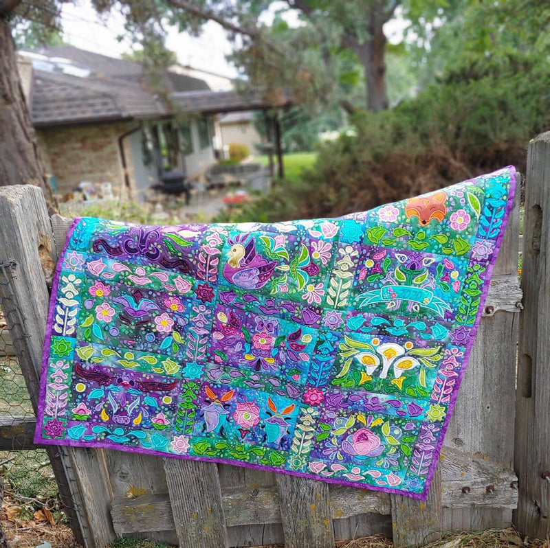 BOM Block of the month wonder quilt Sashing and Borders - Sweet Pea