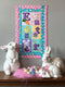 Easter Flag or Table Runner 4x4 5x7 6x10 8x12 - Sweet Pea