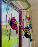Bird Stained Glass Hanger 5x7 6x10 | Sweet Pea.