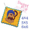 Sleepy Monkey Bunting Add on 4x4 5x5 6x6 - Sweet Pea