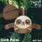 Sloth Purse 4x4 5x5 - Sweet Pea