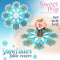 Snowflake Leaf Table Centre 5x7 6x10 7x12 - Sweet Pea