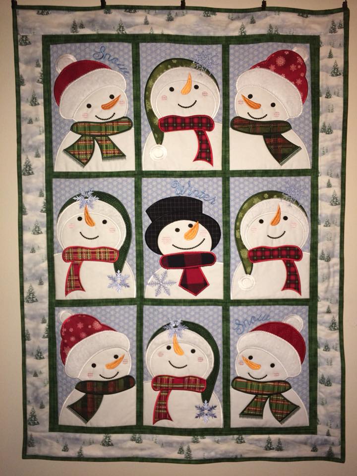 Let it Snow Table Runner 5x7 6x10 8x12 - Sweet Pea