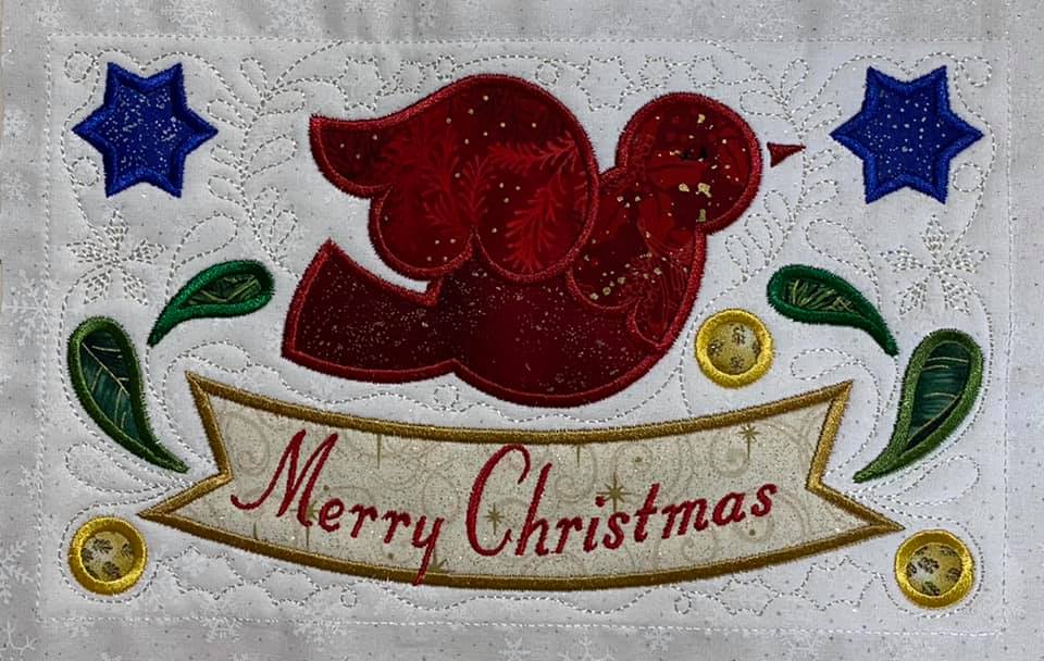 BOW Christmas Wonder Mystery Quilt Block 12 - Sweet Pea Australia In the hoop machine embroidery designs. in the hoop project, in the hoop embroidery designs, craft in the hoop project, diy in the hoop project, diy craft in the hoop project, in the hoop embroidery patterns, design in the hoop patterns, embroidery designs for in the hoop embroidery projects, best in the hoop machine embroidery designs perfect for all hoops and embroidery machines