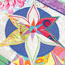Star Flower Quilt 5x7 6x10 7x12 - Sweet Pea In The Hoop Machine Embroidery Design