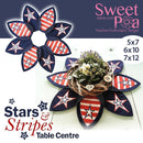 Stars and Stripes Table Centre 5x7 6x10 7x12 - Sweet Pea