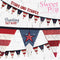 Stars and Stripes Bunting 5x7 6x10 - Sweet Pea