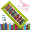 Stripey Table Runner 5x7 6x10 7x12 - Sweet Pea