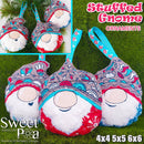 Stuffed Gnome Ornaments 4x4 5x5 6x6 - Sweet Pea