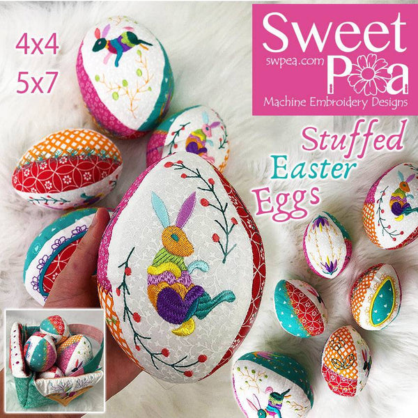 Stuffed Easter Eggs 4x4 5x7 - Sweet Pea