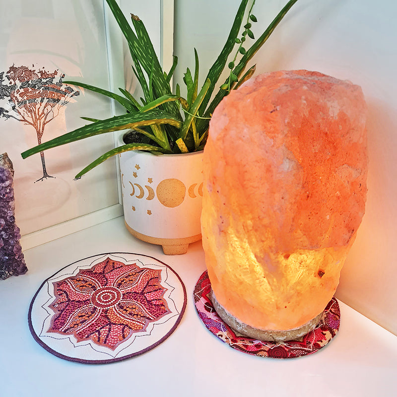 In The Hoop Embroidery - Salt Lamp or Diffuser Mat