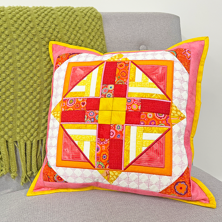 Labyrinth Geometric Cushion 5x5 6x6 7x7 8x8 In the hoop machine embroidery designs