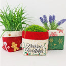 Christmas Fabric Baskets 5x7 6x10 7x12 8x12 9.5x14 | Sweet Pea.