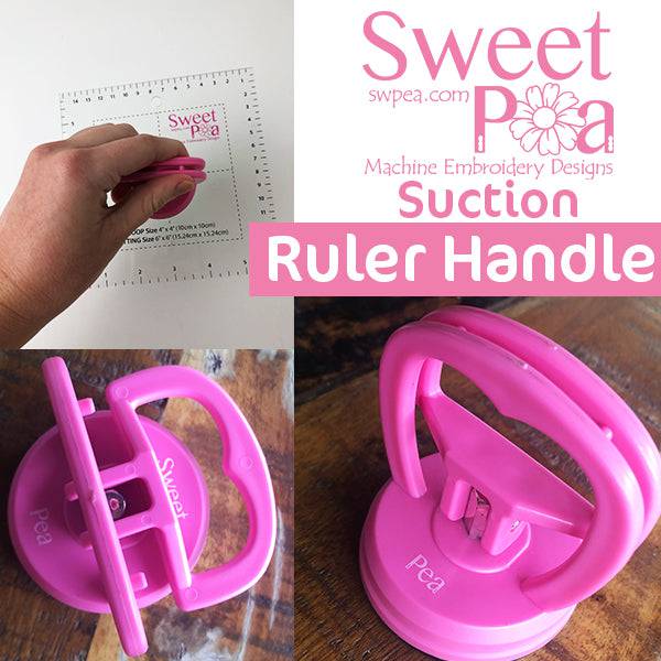 Suction Ruler Handle - Sweet Pea