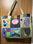 Handmade From the Heart Tote Bag 4x4 5x5 6x6 - Sweet Pea