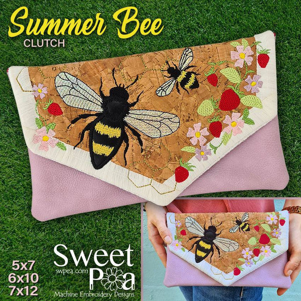 Summer Bee Clutch 5x7 6x10 7x12 - Sweet Pea
