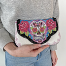 Sugar Skull Clutch Supply Kit - Sweet Pea In The Hoop Machine Embroidery Design