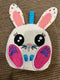 Bunny Zipper Purse 4x4 5x5 - Sweet Pea