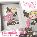 Sweethearts Cross Stitch in the 6x10 - Sweet Pea