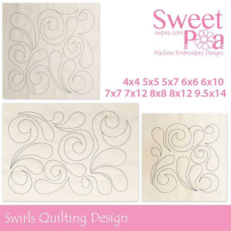 Swirls Quilting Design - Sweet Pea