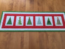 Christmas Tree Table Runner 5x7 6x10 8x12 - Sweet Pea