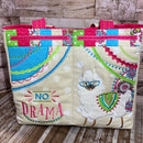 No Drama Llama Tote Bag 5x7 6x10 8x12 - Sweet Pea
