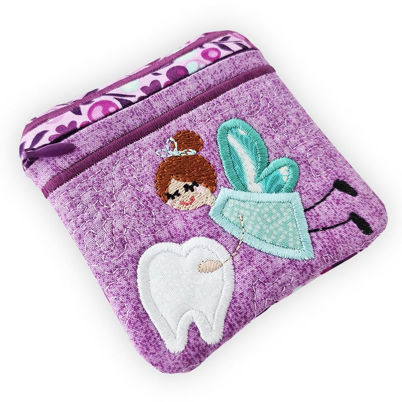 Tooth Fairy Zipper Purse 4x4 5x5 6x6 | Sweet Pea.