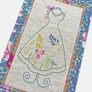 BOM Treasured Notions Quilt - Block 1 - Sweet Pea In The Hoop Machine Embroidery Design