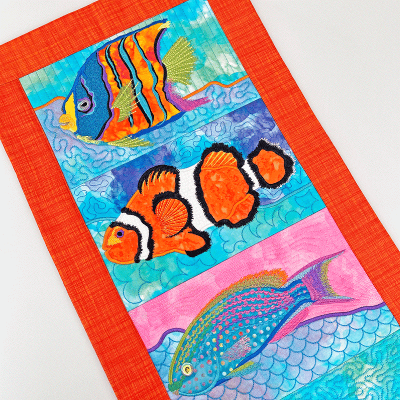 Tropical Fish Table Runner