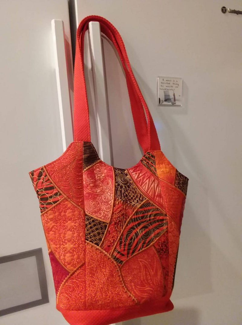 Women's Patwork Evening Mix Colours Bag - Size 23x18x16cms
