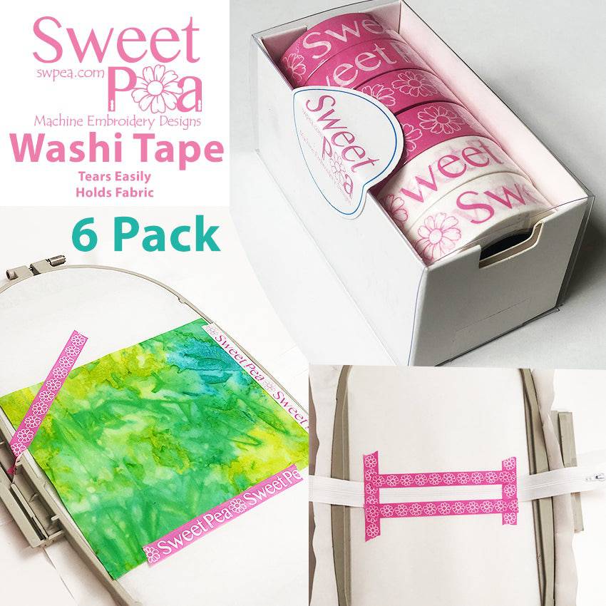 Sweet Pea Washi Tape 6 Pack - Sweet Pea