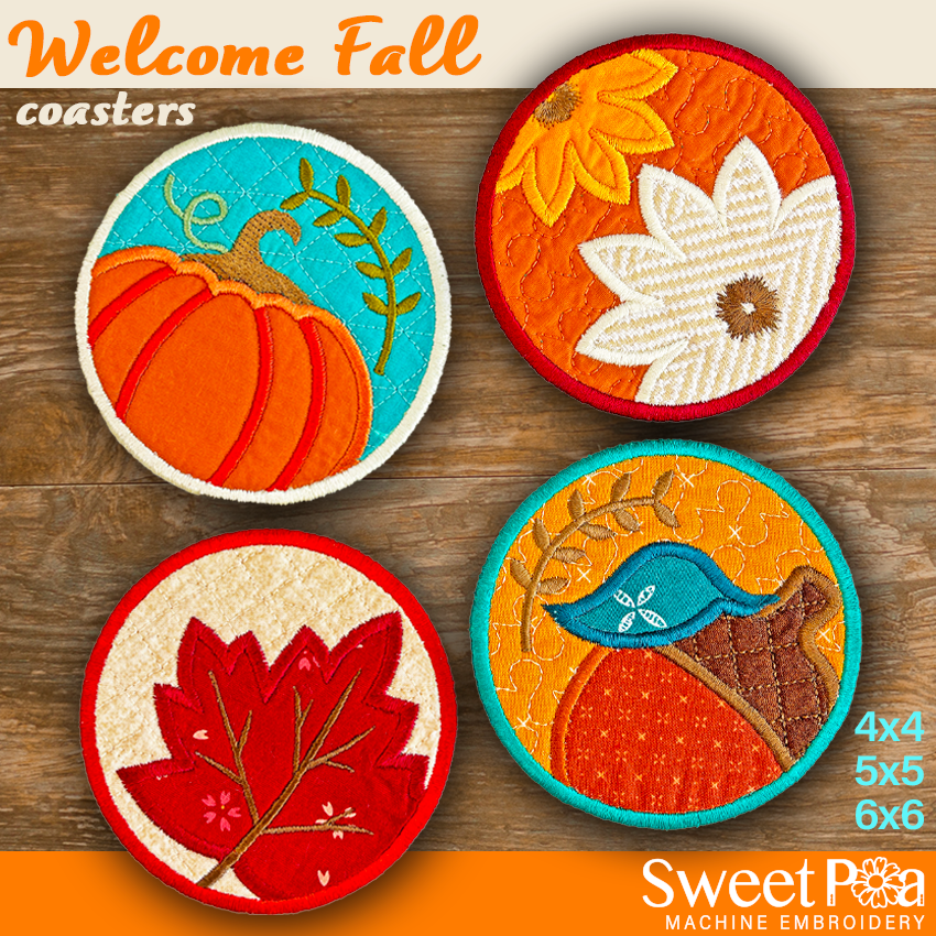 Welcome Fall Coasters