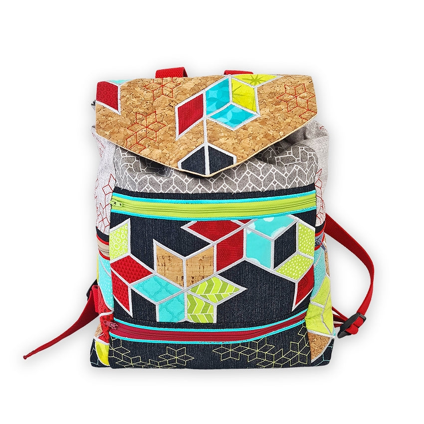 Geometric design backpack best sale