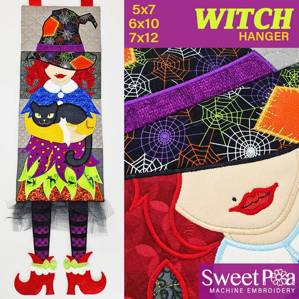 Witch Hanger 5x7 6x10 7x12 - Sweet Pea