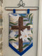 Cross and Easter Lilies Wall Hanging 5x7 6x10 7x12 - Sweet Pea