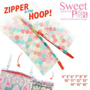 Zippers for multiple hoops 'in the hoop' machine embroidery design - Sweet Pea