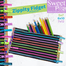Zippity Fidget Pouch 5x7 6x10 7x12 | Sweet Pea.