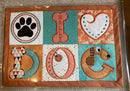 Dog Food Mat 4x4 5x5 6x6 - Sweet Pea