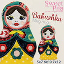Babushka Mug Rug 5x7 6x10 7x12 - Sweet Pea