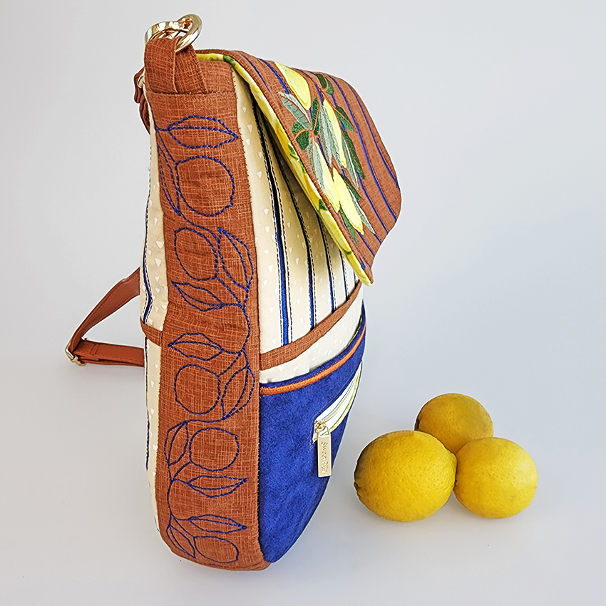 Lemon Lane Bag Set In the hoop machine embroidery designs