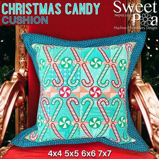 Christmas Candy Cushion 4x4 5x5 6x6 7x7 - Sweet Pea