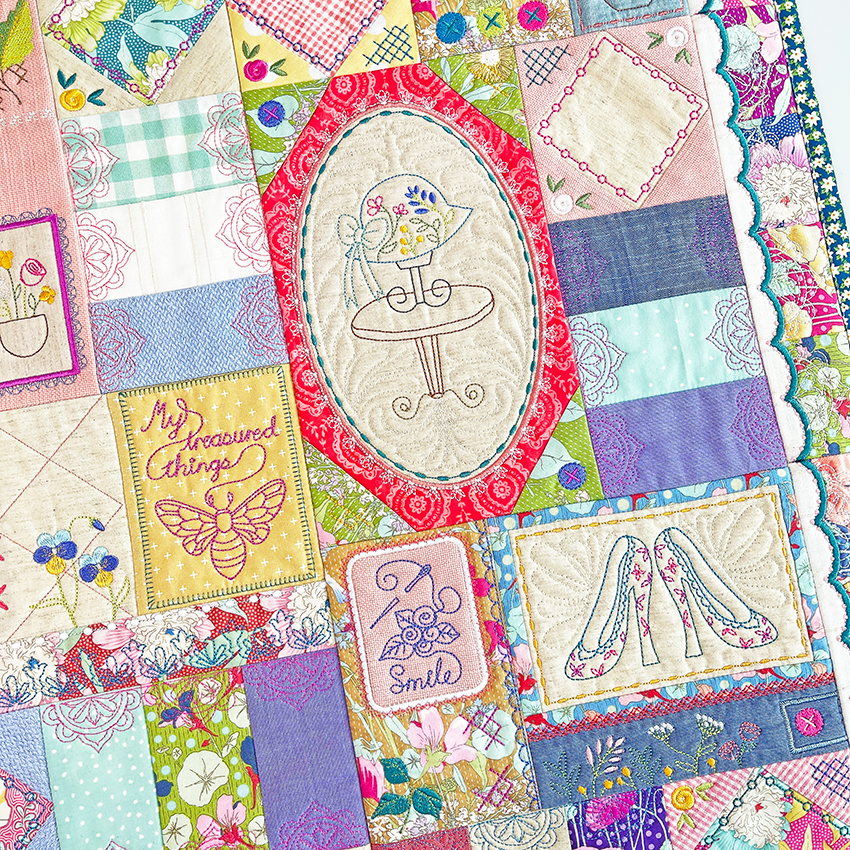 BOM Treasured Notions Quilt - Bulk Pack In the hoop machine embroidery designs