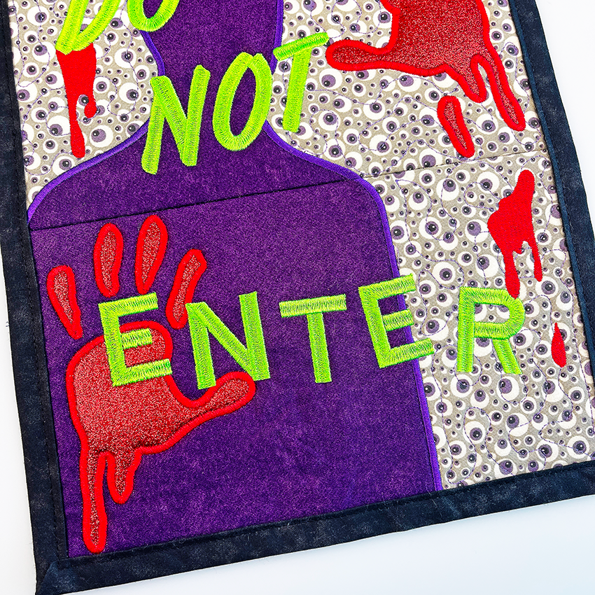 Do Not Enter Hanger 5x7 6x10 7x12 In the hoop machine embroidery designs