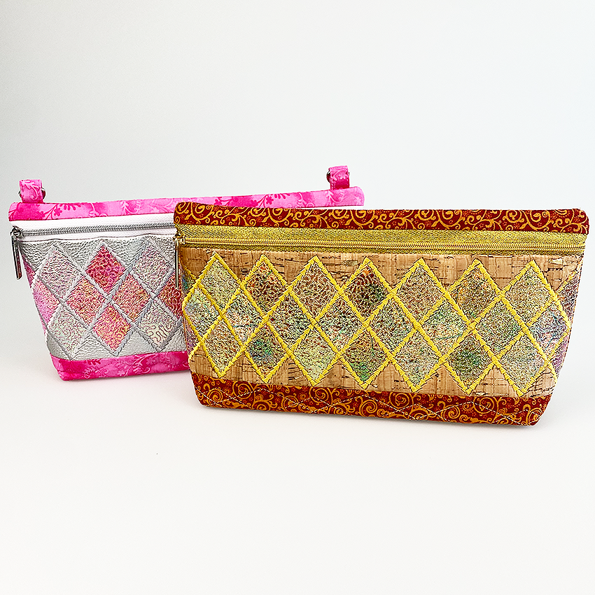 double diamond purse ith design