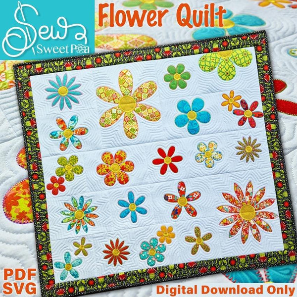 Flower Quilt Sewing Pattern | Sweet Pea.